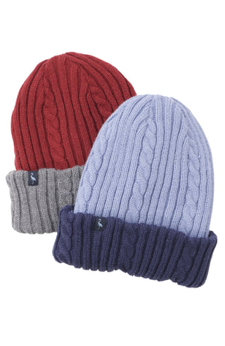 TailorByrd Cable Knit Reversible Beanie