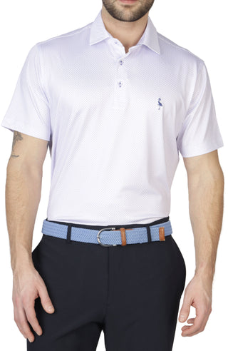 Mini Dot Dress Shirt Collar Performance Polo