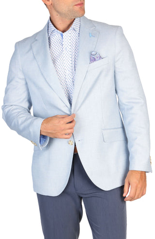 Blue Jay Textured Solid Sport Coat