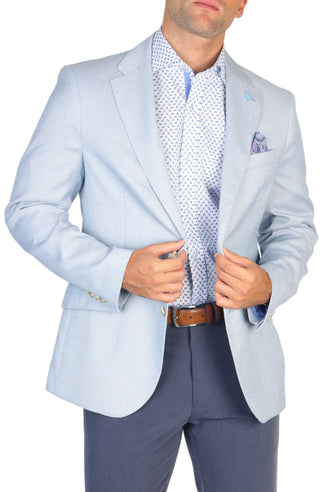 Blue Jay Textured Solid Sport Coat