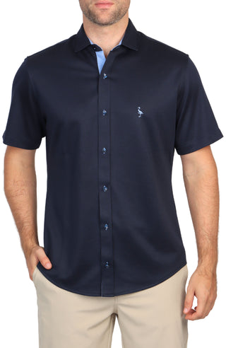 Solid Modal Short Sleeve Shirt