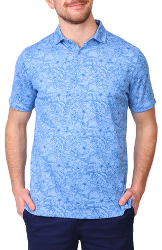 Tropical Floral Modal Pique Polo