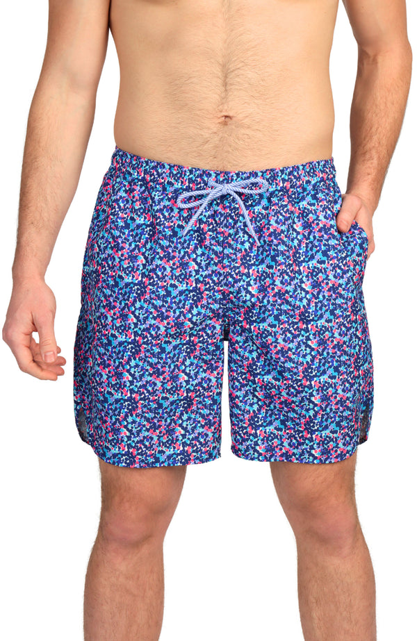 Paint Dots Print Swim Shorts