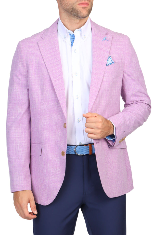 Purple Broken Check Sport Coat