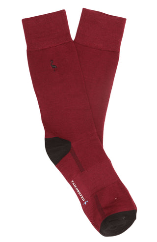 Cabernet Solid Dress Socks