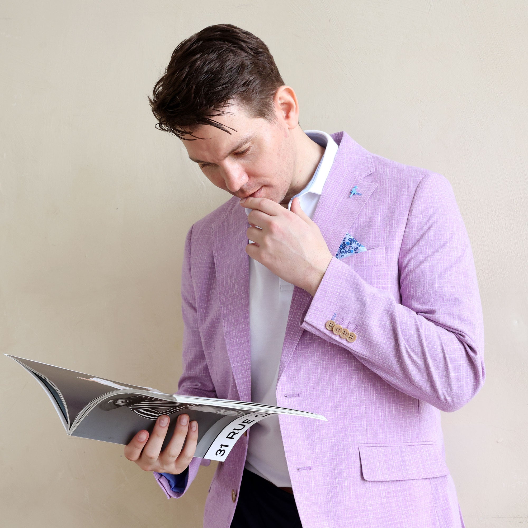 Lilac Mini Windowpane Sport Coat – TailorByrd