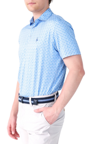 Badminton Print Performance Polo