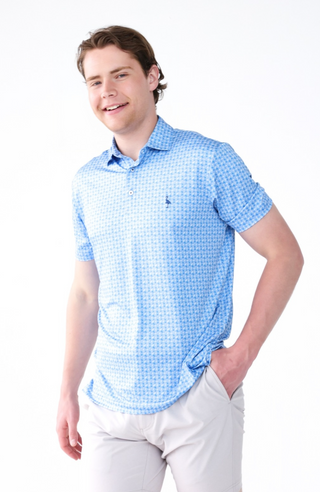 Badminton Print Performance Polo
