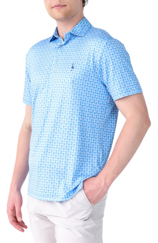 Badminton Print Performance Polo