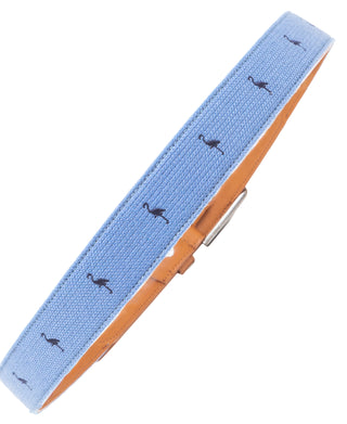 Leather Canvas Byrd Belt