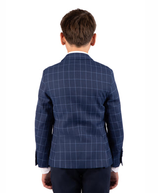 Boys Classic Windowpane Sport Coat