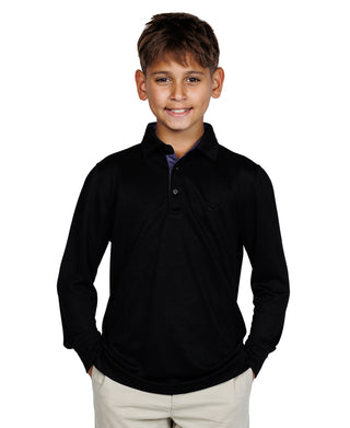 Boys Signature Modal Long Sleeve Polo
