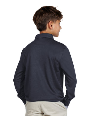 Boys Signature Modal Long Sleeve Polo