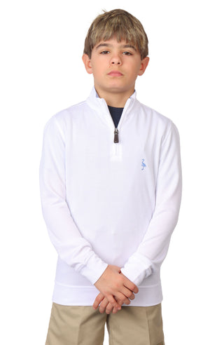 Boys Solid Modal Quarter-Zip