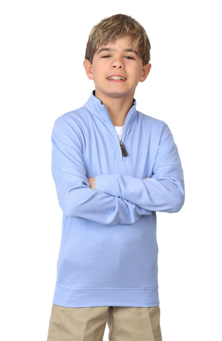 Boys Solid Modal Quarter-Zip