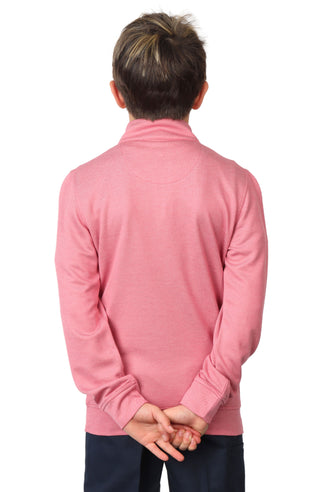 Boys Solid Modal Quarter-Zip