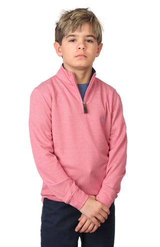 Boys Solid Modal Quarter-Zip