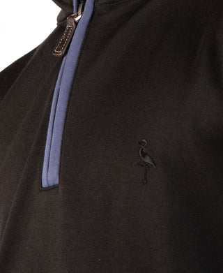 Boys Modal Quarter Zip with Contrast Trim
