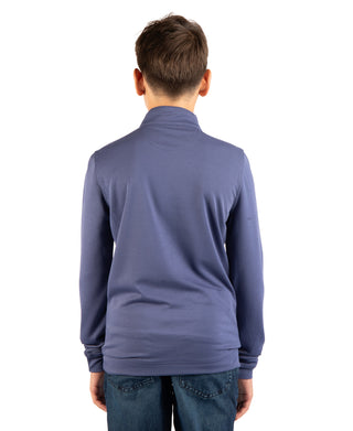 Boys Modal Quarter Zip with Contrast Trim