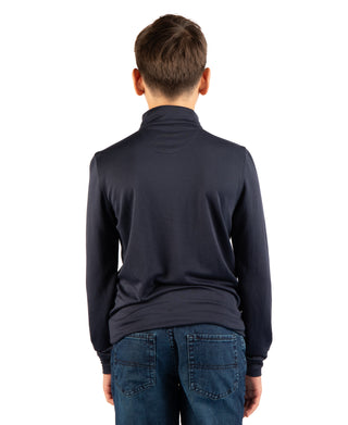 Boys Modal Quarter Zip with Contrast Trim