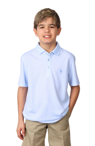 Boys Geo Floral Modal Polo