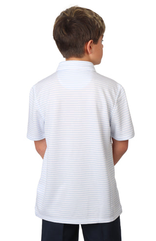 Boys Striped Yarn Dye Modal Polo