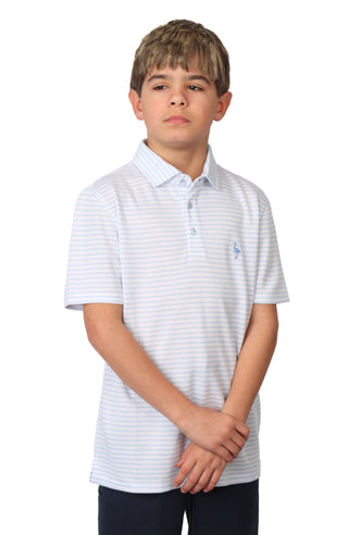 Boys Striped Yarn Dye Modal Polo