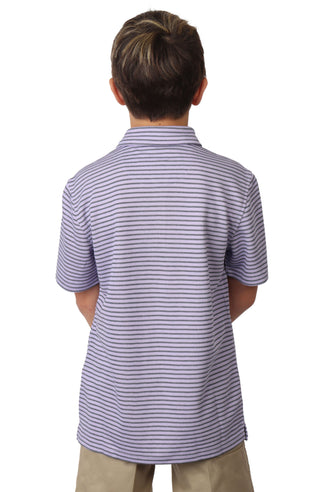 Boys Striped Yarn Dye Modal Polo