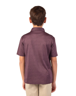 Boys Honeycomb Melange Polo