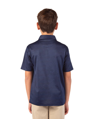 Boys Honeycomb Melange Polo