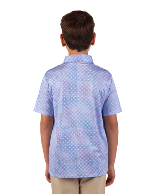 Boys Mini Mosaic Performance Polo