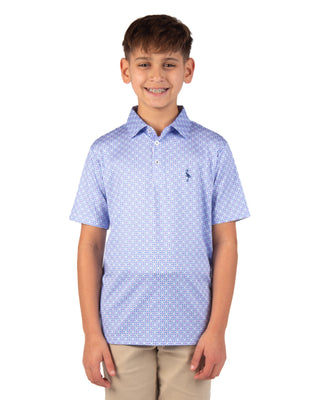 Boys Mini Mosaic Performance Polo