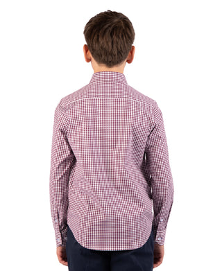 Boys Signature Gingham Long Sleeve Shirt