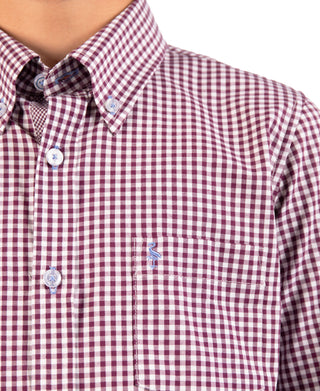 Boys Signature Gingham Long Sleeve Shirt