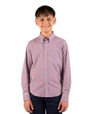 Boys Signature Gingham Long Sleeve Shirt