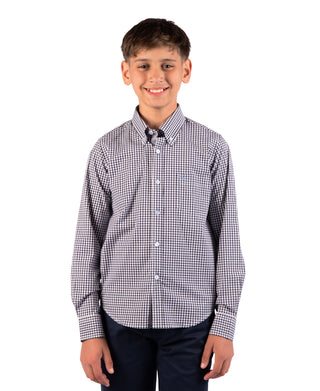 Boys Signature Gingham Long Sleeve Shirt