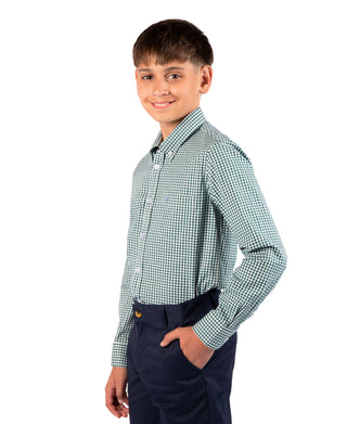 Boys Signature Gingham Long Sleeve Shirt