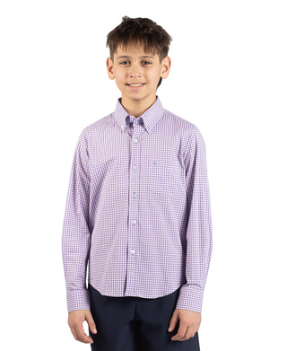 Boys Signature Gingham Long Sleeve Shirt