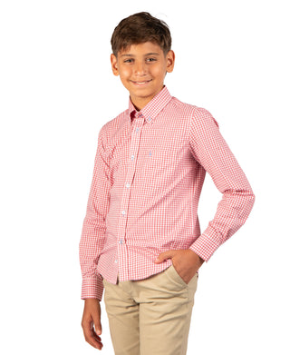 Boys Signature Gingham Long Sleeve Shirt
