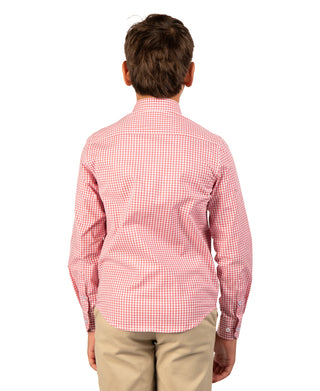 Boys Signature Gingham Long Sleeve Shirt