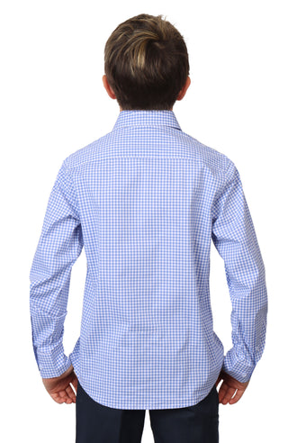 Boys Signature Gingham Long Sleeve Shirt