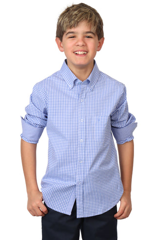 Boys Signature Gingham Long Sleeve Shirt