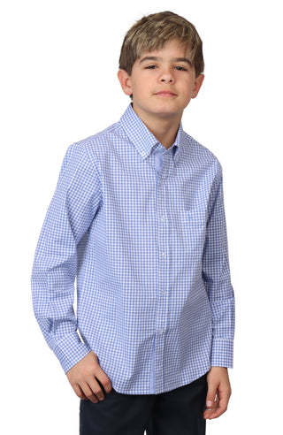 Boys Signature Gingham Long Sleeve Shirt