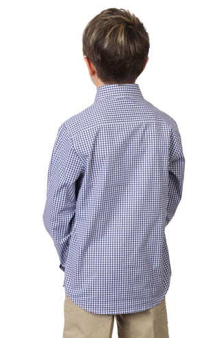 Boys Signature Gingham Long Sleeve Shirt