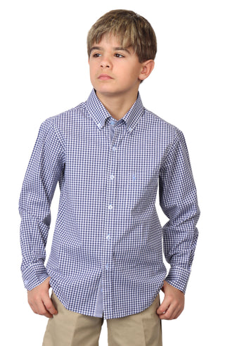 Boys Signature Gingham Long Sleeve Shirt