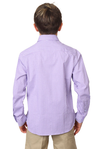 Boys Signature Gingham Long Sleeve Shirt