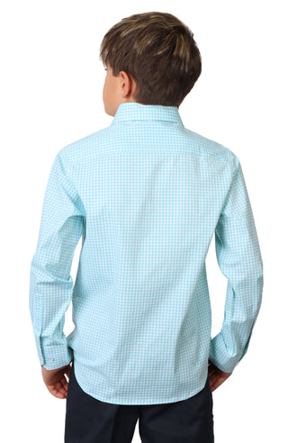 Boys Signature Gingham Long Sleeve Shirt