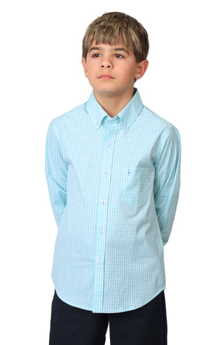 Boys Signature Gingham Long Sleeve Shirt