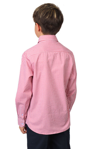 Boys Signature Gingham Long Sleeve Shirt