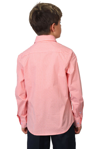 Boys Signature Gingham Long Sleeve Shirt